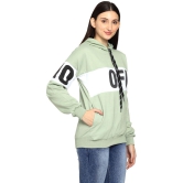 PPTHEFASHIONHUB Fleece Women''s Hooded Sweatshirt ( Turquoise ) - None