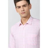 Men Pink Slim Fit Formal Full Sleeves Formal Shirt