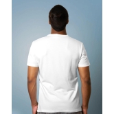 Half Sleeves Printed Oversized T-Shirts (White)-Large