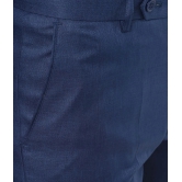 Inspire Clothing Inspiration - Blue Polycotton Slim - Fit Mens Formal Pants ( Pack of 1 ) - None