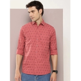 Dillinger 100% Cotton Regular Fit Printed Full Sleeves Mens Casual Shirt - Pink ( Pack of 1 ) - None