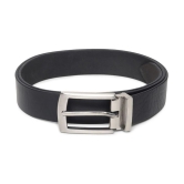 samtroh - Black Leather Mens Casual Belt ( Pack of 1 ) - None