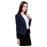 Pannkh Polyester Blend Summer Blazers - Blue Single - M