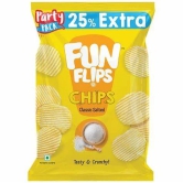 Fun Flips Potato Chips in cream & onion flavour 11gm