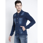 Rodamo Men Blue Solid Denim Jacket