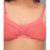 TCG - Pink Lace Solid Womens Maternity Bra & Panty Set ( Pack of 1 ) - 28