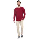 Glito - Maroon Cotton Blend Regular Fit Mens T-Shirt ( Pack of 1 ) - None