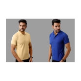 SKYRISE - Multicolor Cotton Blend Slim Fit Men's Polo T Shirt ( Pack of 2 ) - None