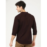 Ketch 100% Cotton Slim Fit Solids Full Sleeves Mens Casual Shirt - Maroon ( Pack of 1 ) - None