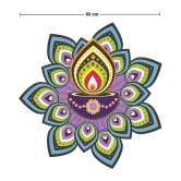 Asmi Collection Beautiful Diya Rangoli Festive Sticker ( 60 x 60 cms )