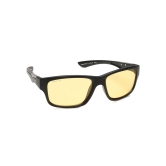 Yellow Square Sunglasses for Men