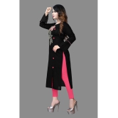 haya fashion - Black Rayon Women's Straight Kurti ( Pack of 1 ) - None