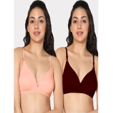 IN CARE LINGERIE - Multicolor Cotton Lightly Padded Women's T-Shirt Bra ( Pack of 2 ) - None