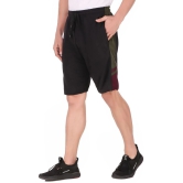 KZALCON Black Cotton Blend Outdoor & Adventure Shorts Single - None