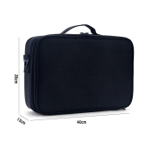 House Of Quirk Black 3 Layers Large Professional Makeup Travel Case