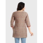 Meher Impex - Beige Rayon Womens Tunic ( Pack of 1 ) - None