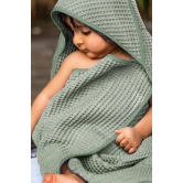 Whitewater Kids Unisex Organic Waffle Hooded Towel Set