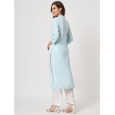 AMIRA'S INDIAN ETHNICWEAR - Blue Viscose Women's Straight Kurti ( Pack of 1 ) - None