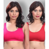 Selfcare - Multicolor Cotton Non Padded Womens T-Shirt Bra ( Pack of 2 ) - XL