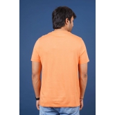 Men's Orange Embroidery Polo T-Shirt