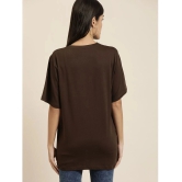 Dillinger - Brown Cotton Loose Fit Womens T-Shirt ( Pack of 1 ) - None