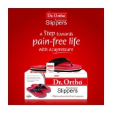 Dr.Ortho Slippers - Red Men's Massage Flip Flop - None