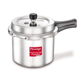 Prestige Popular Plus Svachh Virgin Aluminium Gas and Induction Compatible Pressure Cooker, 2 L (Tall) (Silver)