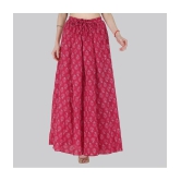 Sttoffa Magenta Cotton Womens Flared Skirt ( Pack of 1 ) - None