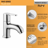 Pavo Pillar Tap Brass Faucet- by Ruhe®