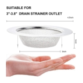 Strainers & Sieves sink jali Kitchen Sink, Basin, Bathroom Sink, Floor Stainless Steel Push Down Strainer (9 cm Set of 2)