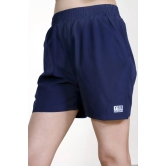 Solid Women Dark Blue Sports Shorts