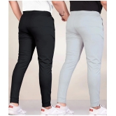 Septem Black Polyester Mens Joggers ( Pack of 2 ) - None