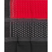 Red Black Sambalpuri Handwoven Single Ikat Cotton Dupatta