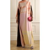 Pastel Hues Silk Kaftan Dress