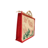 PALAK SAXENA Jute Bag for Shopping - Shoulder Bag | Eco Friendly Bags for Shopping - Cute & Quirky Collection (Tortoise, Fish - Red)