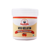 foodfrillz Veg Gelatin Powder, 25 g for Jelly Making Food Grade and Face Mask, Gelatin for Cooking Baking, Candies, Marshmallows, Cakes, Ice Cream Gelatin Powder for vegetarian jellies, puddings, thickening and stabilizing agent