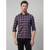 UrbanMark Cotton Blend Slim Fit Checks Full Sleeves Mens Casual Shirt - Navy ( Pack of 1 ) - None