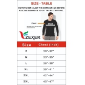 Zexer Unisex 100% Polyester Compression T-Shirt Top Base Layer Full Sleeve T-Shirts Sport Tight T-Shirts Cool Dry - L