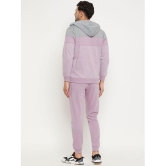 Wild West Lavender Fleece Regular Fit Colorblock Mens Sports Tracksuit ( Pack of 1 ) - None