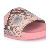 YUUKI - Pink Womens Slide Flip Flop - None