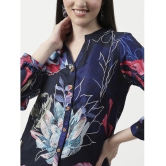 Pannkh Womens Floral Digital Printed Loungewear Shirt With Pant Set - None