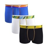 XYXX - Multicolor Modal Mens Trunks ( Pack of 3 ) - XL