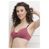 Clovia Cotton T-Shirt Bra - Pink - 34D