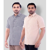 DESHBANDHU DBK - Multicolor Cotton Regular Fit Mens Casual Shirt (Pack of 2 ) - None