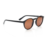 Brown Round Sunglasses for Unisex