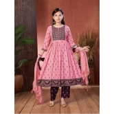 Aarika Pink Rayon Girls Suit Sets ( Pack of 1 ) - None