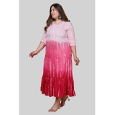 miravan - Pink Cotton Women's Anarkali Kurti ( Pack of 1 ) - None