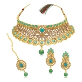 Sukkhi - Green Alloy Necklace Set ( Pack of 1 ) - Green