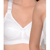 Softskin - White Cotton Non Padded Women's Minimizer Bra ( Pack of 2 ) - None