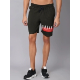 Rodamo  Men Green Slim Fit Sports Shorts